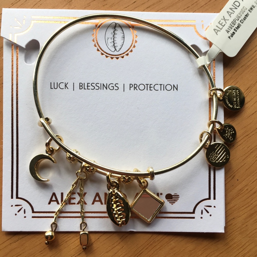 ❌SOLD❌ Alex and Ani Puka Shell Cluster Bracelet
